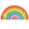 Toys Bigjigs Toys Blocks And Stacking | Bigjigs Large Wooden Stacking Rainbow