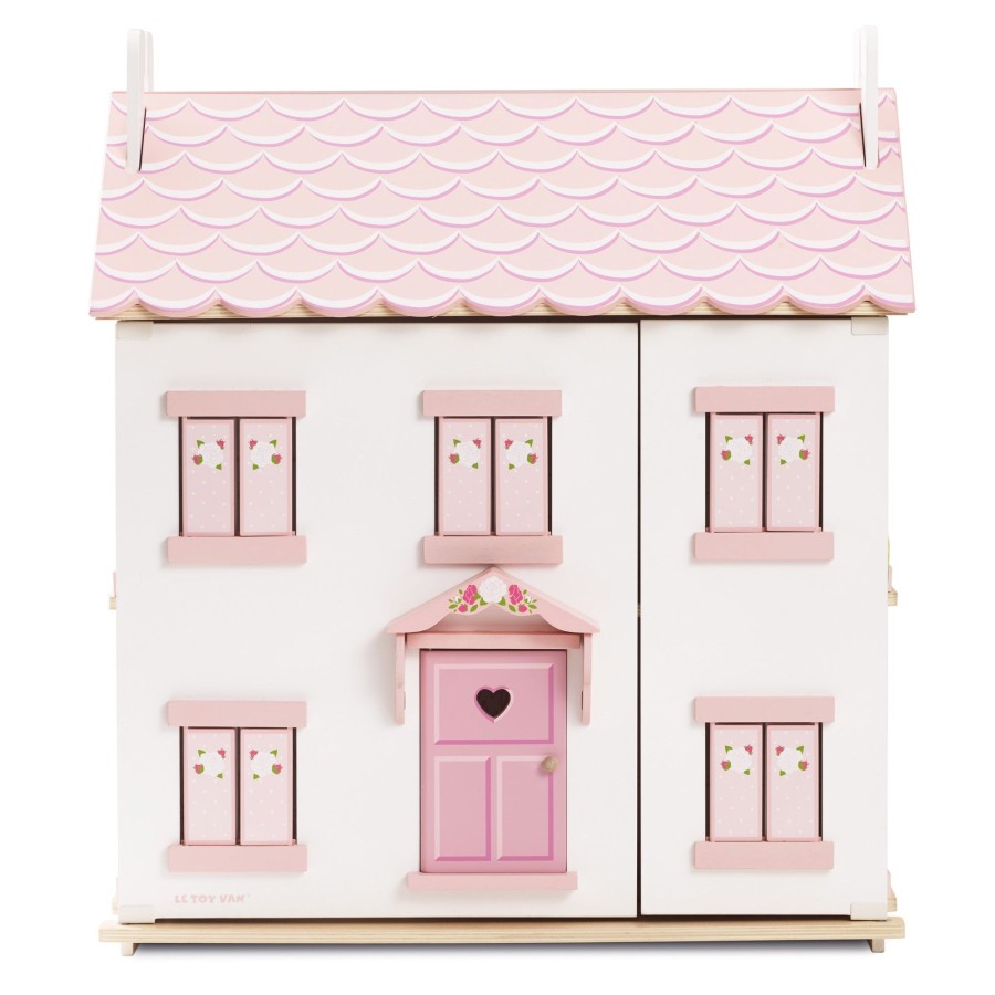 Toys Le Toy Van Wooden Dolls Houses | New Look Sophie'S Doll House + Furniture & Dolls Bundle