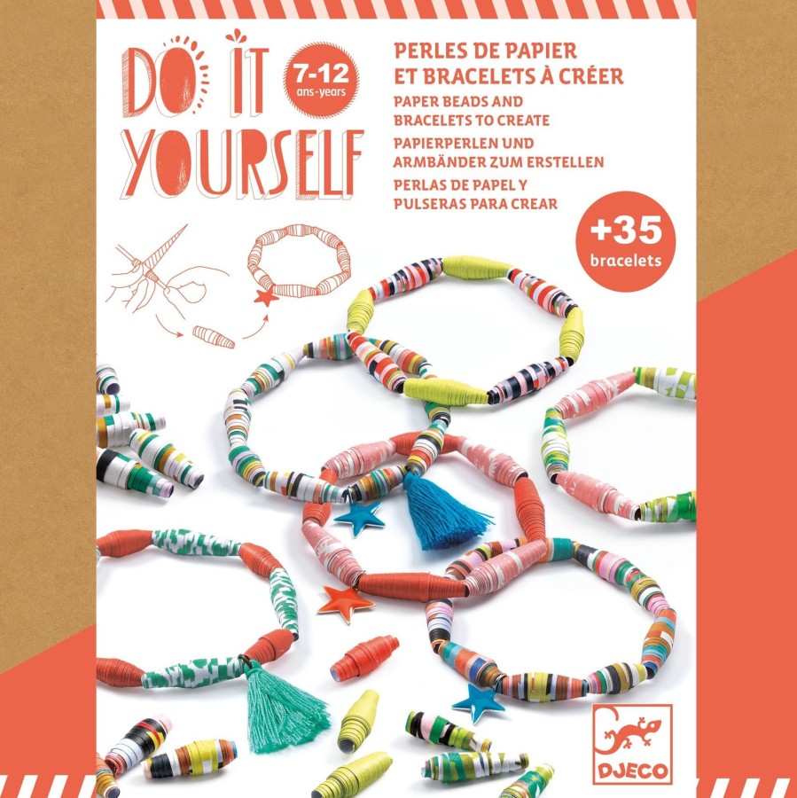 Arts & Craft Chevron Down Icon Djeco | Djeco Do It Yourself Pop And Sour Paper Bracelets