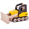 Toys Bigjigs Toys Pirates, Castles And Farms | Bigjigs Wooden Bulldozer