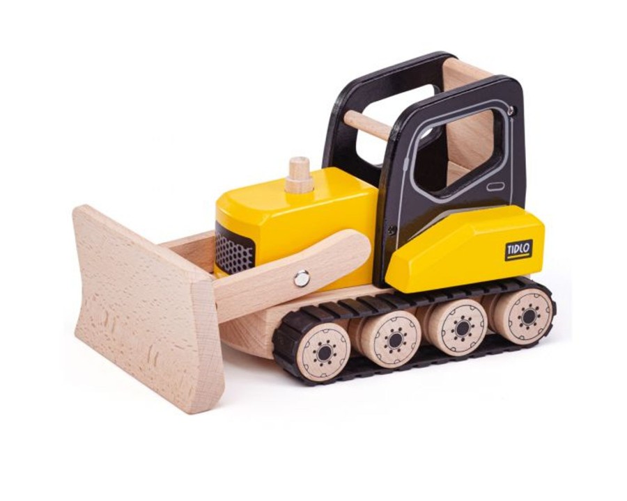 Toys Bigjigs Toys Pirates, Castles And Farms | Bigjigs Wooden Bulldozer