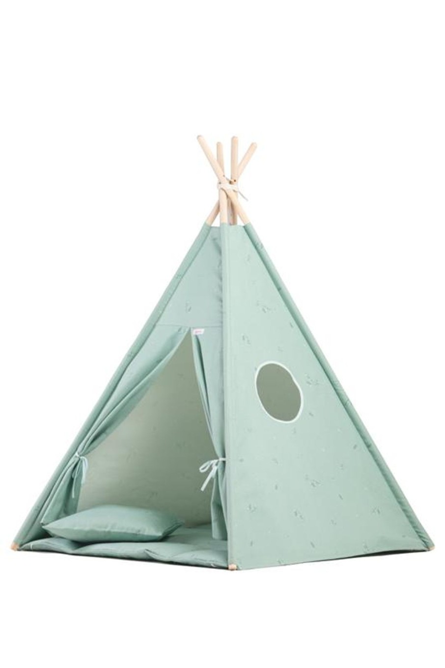 Interiors Chevron Down Icon Wigiwama | Wigiwama Minty Green Teepee Set