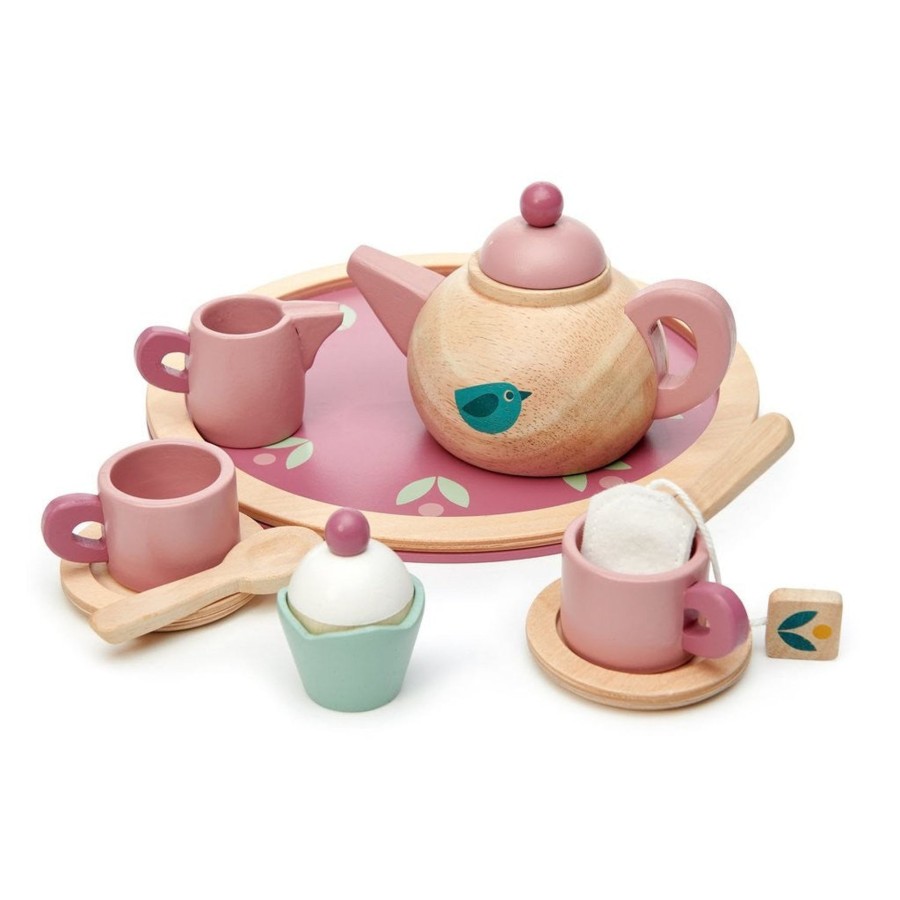 Toys Tender Leaf Toys Pots, Pans & Kitchen Equipment | Tender Leaf Toys Birdie Tea Set