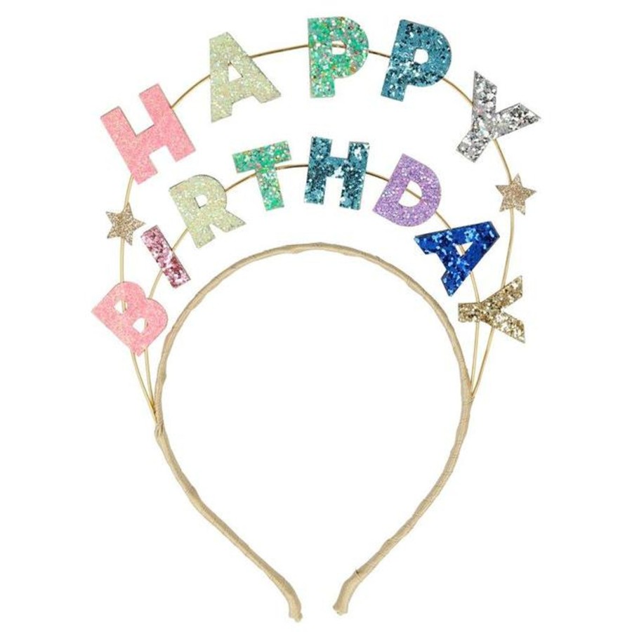 Toys Meri Meri Pre-School | Meri Meri Happy Birthday Glitter Headband