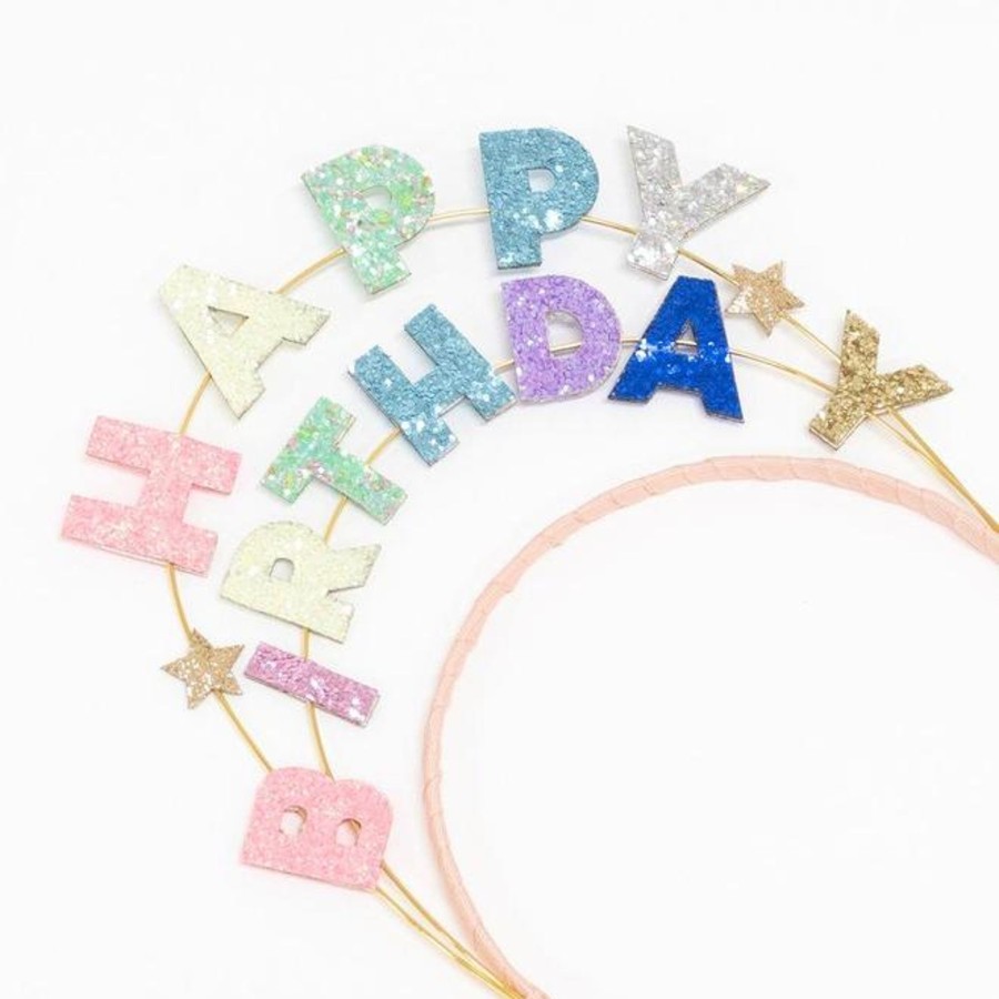 Toys Meri Meri Pre-School | Meri Meri Happy Birthday Glitter Headband