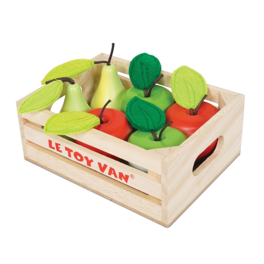 Toys Le Toy Van Wooden Play Food | Le Toy Van Apples & Pears Market Crate