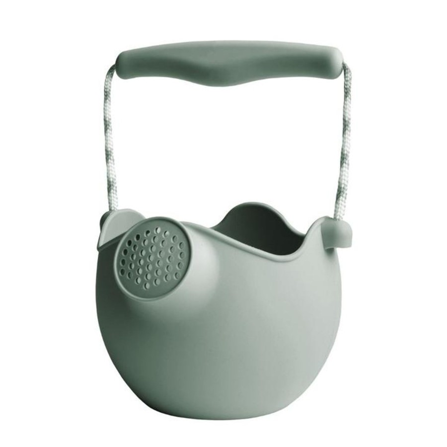 Toys Bigjigs Toys Gardening | Scrunch Watering Can Sage Green