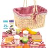 Toys Legler Role Play | Legler Breakfast Picnic Basket