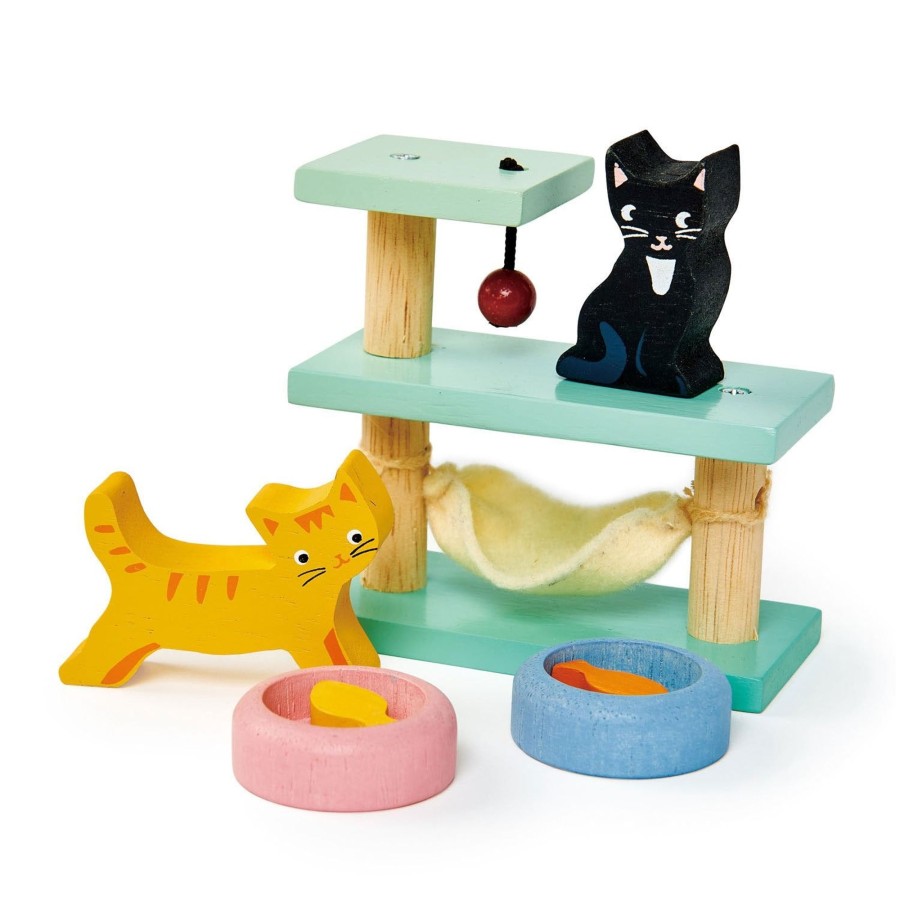 Toys Tender Leaf Toys Dolls House Dolls And Accessories | Tender Leaf Toys Pet Cat Set