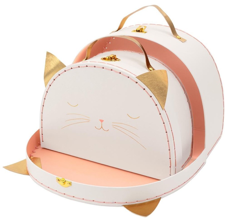 Interiors Chevron Down Icon Meri Meri | Meri Meri Cat Suitcase Set