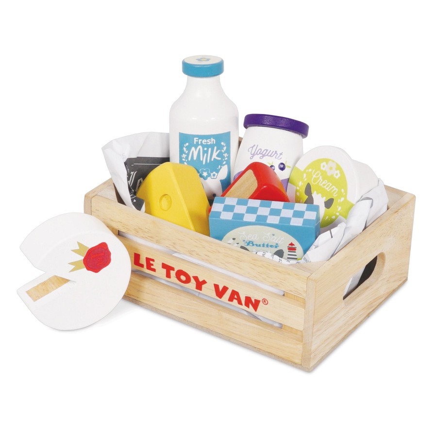 Toys Le Toy Van Wooden Play Food | Le Toy Van Cheese And Dairy