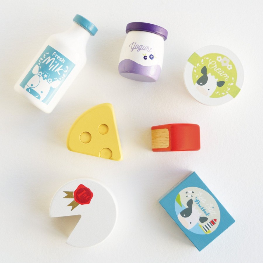 Toys Le Toy Van Wooden Play Food | Le Toy Van Cheese And Dairy