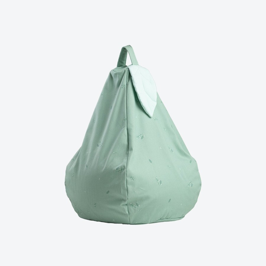 Interiors Chevron Down Icon Wigiwama | Wigiwama Pear Beanbag Minty Green