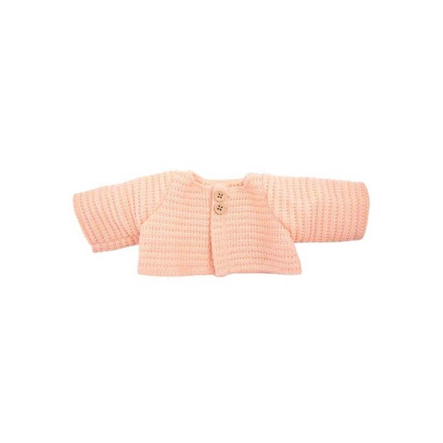 Toys Olli Ella Dolls World | Olli Ella Dinkum Doll Cardigan Rose