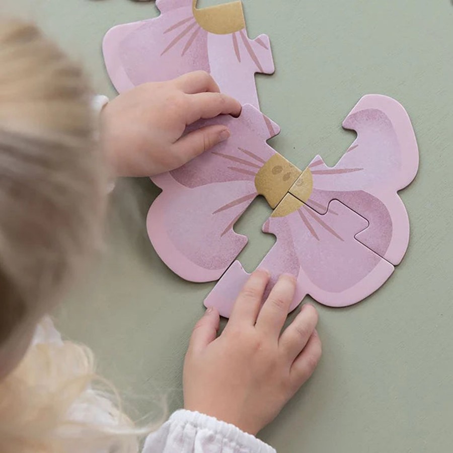 Toys Little Dutch Gifts Under £25 | Little Dutch 6 In 1 Puzzles Flowers & Butterflies