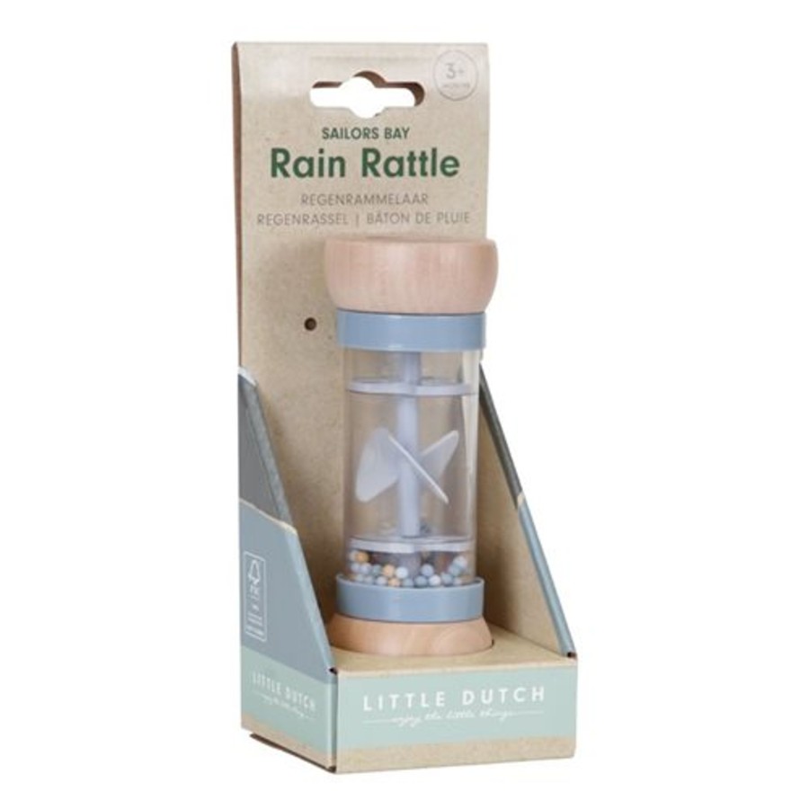 Toys Little Dutch Rattles & Musicals | Little Dutch Rain Rattle Sailors Bay