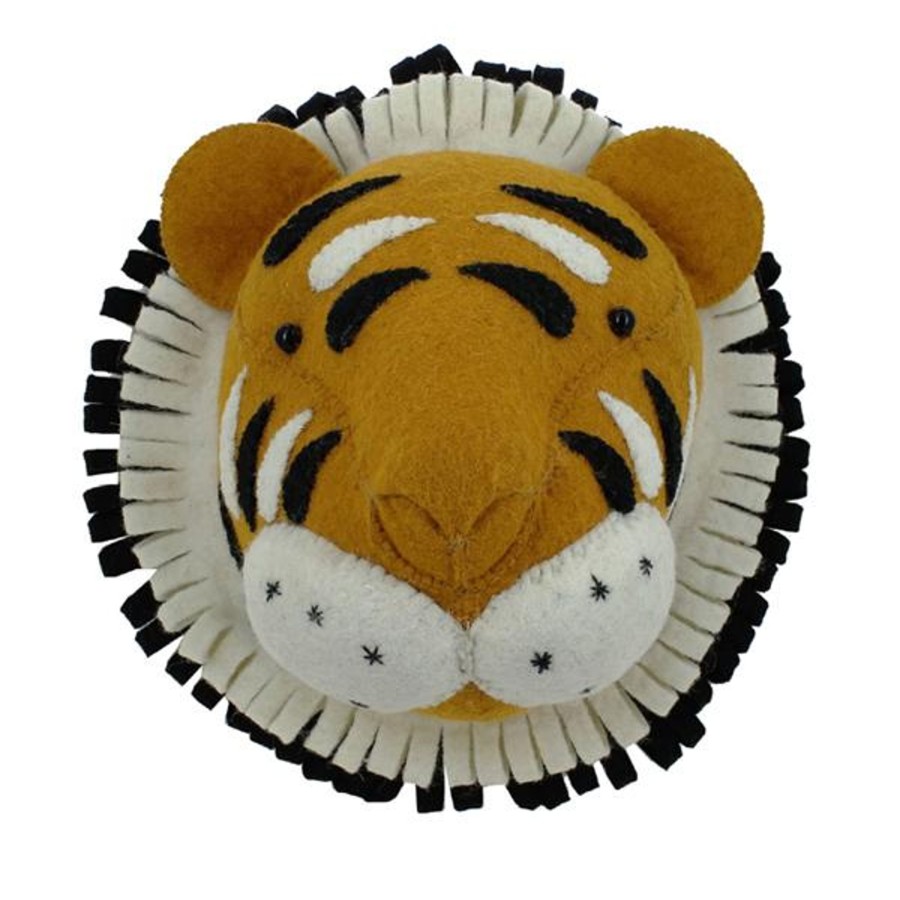 Interiors Chevron Down Icon Fiona Walker | Fiona Walker Tiger Head With Double Ruff