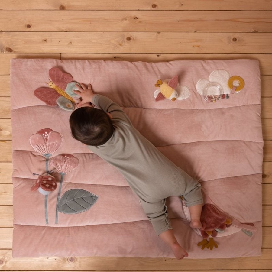 Toys Little Dutch Baby Gyms | Little Dutch Play Mat Flowers & Butterflies