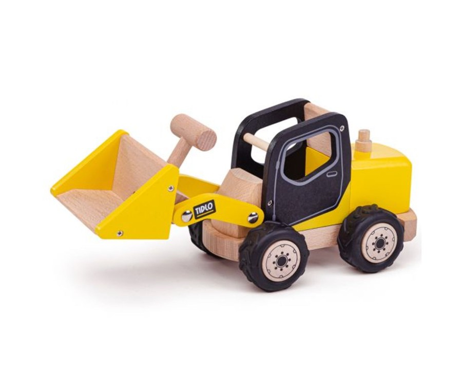 Toys Bigjigs Toys Cars And Trucks | Bigjigs Wooden Front End Loader