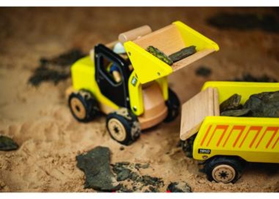 Toys Bigjigs Toys Cars And Trucks | Bigjigs Wooden Front End Loader