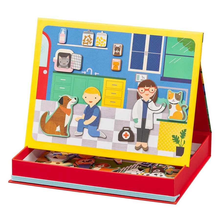 Toys Petit Collage Gifts Under £25 | Petit Collage Magnetic Play Scene Pet Hospital