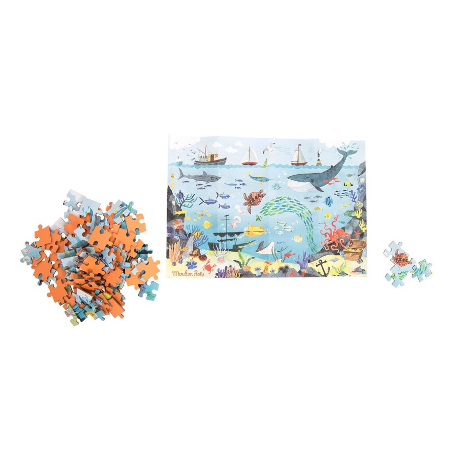 Toys Moulin Roty Puzzles And Blocks | Moulin Roty Ocean Puzzle