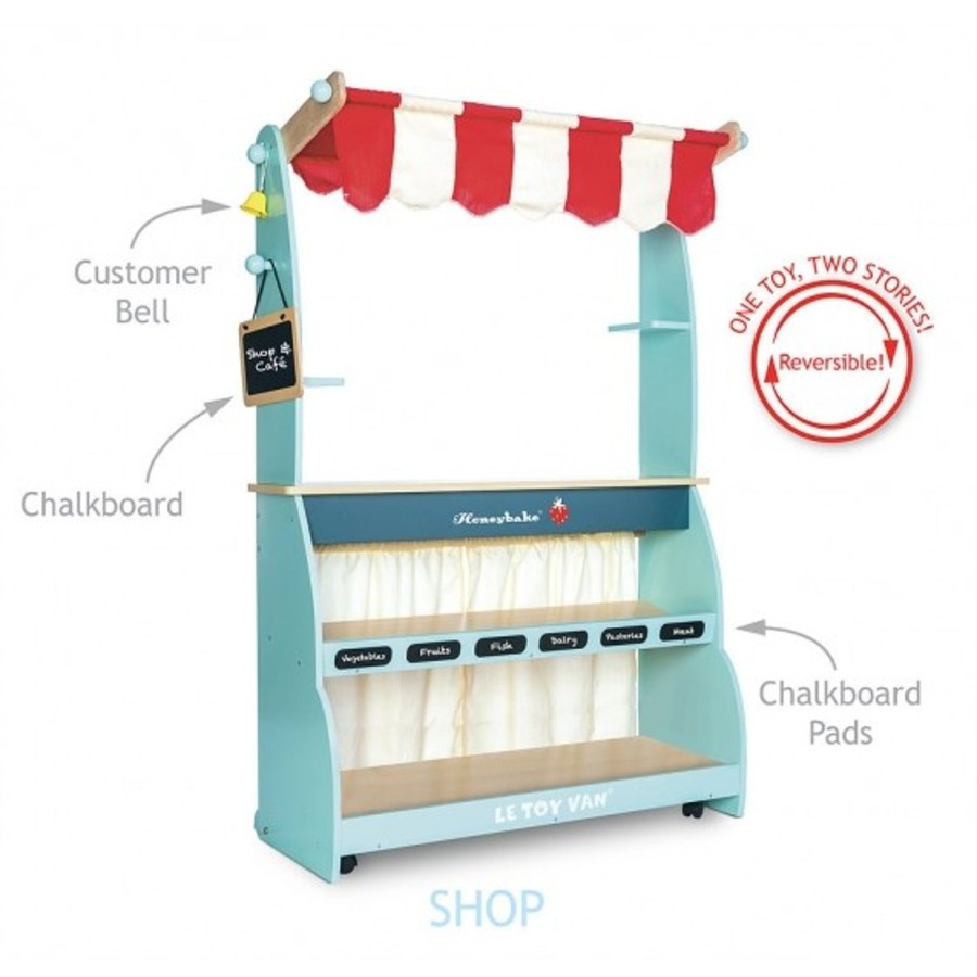 Toys Le Toy Van Wooden Toy Kitchens | Le Toy Van Honeybake Shop And Cafe - Bundle