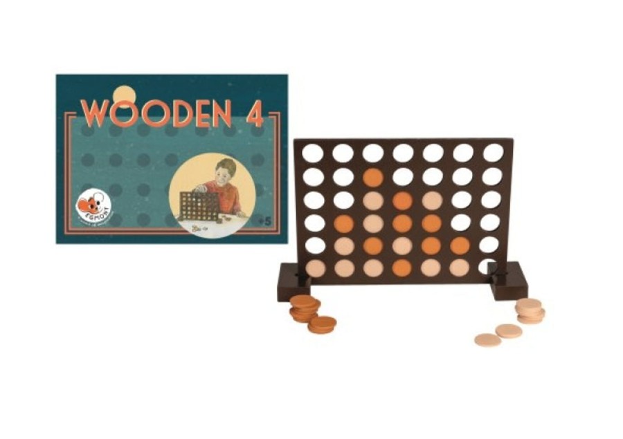 Toys Egmont Games & Books | Egmont Wooden Connect 4 Game