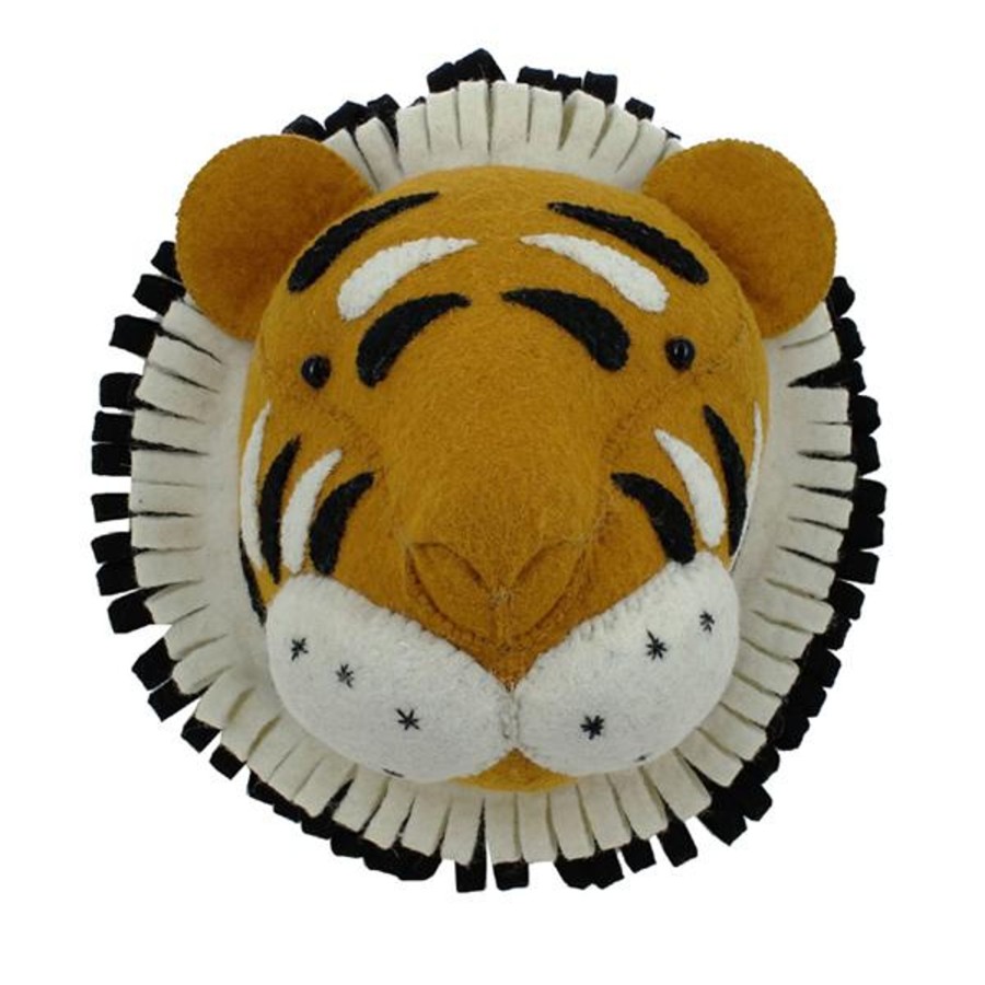 Interiors Chevron Down Icon Fiona Walker | Fiona Walker Tiger Head With Double Ruff