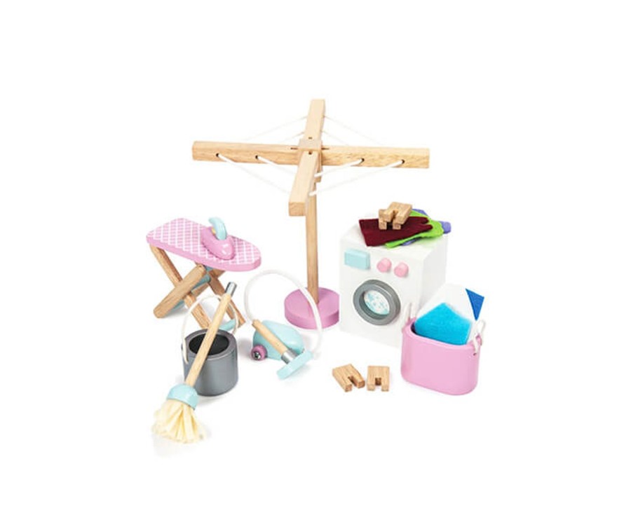 Toys Le Toy Van Wooden Dolls House Furniture | Le Toy Van Daisylane Laundry Set