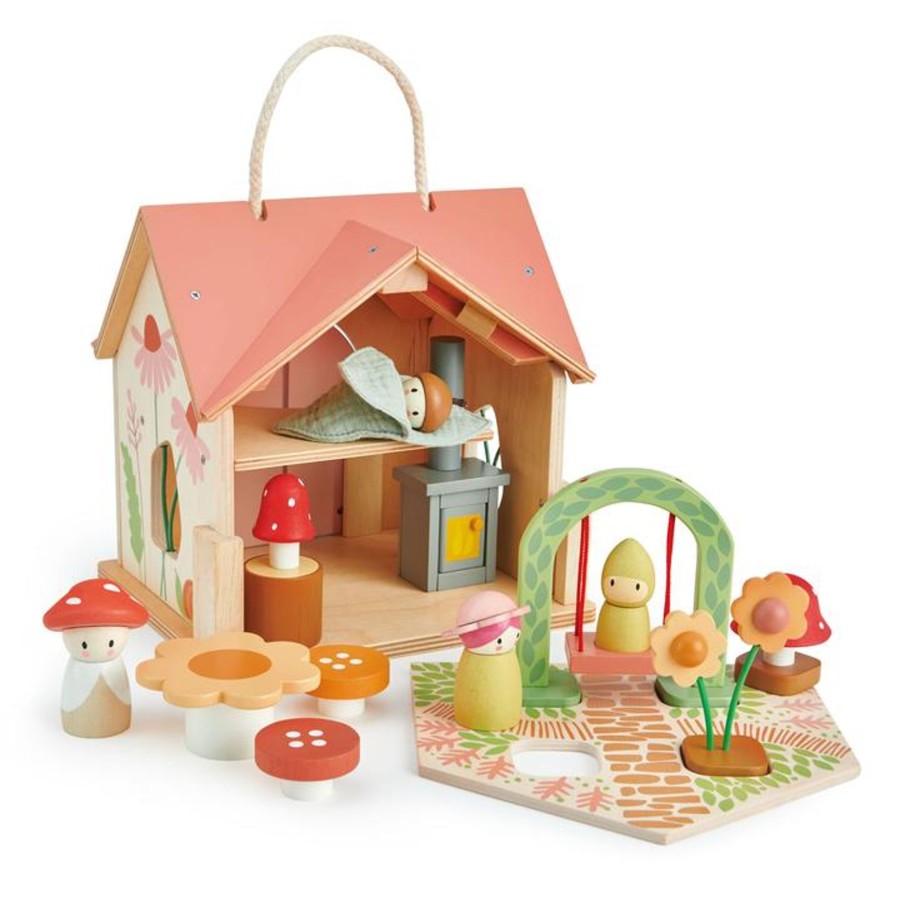 Toys Tender Leaf Toys Wooden Dolls Houses | Tender Leaf Toys Rosewood Cottage