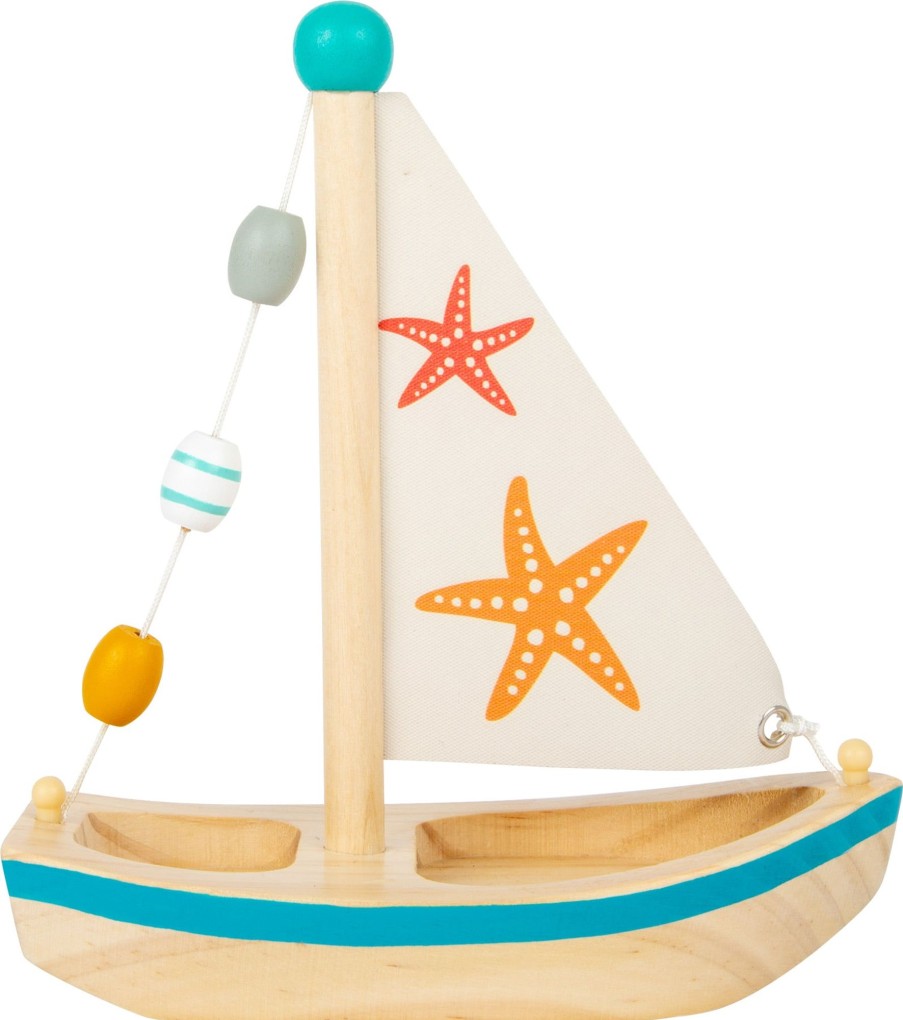 Toys Legler Bath Toys | Legler Water Toy Sailboat Starfish