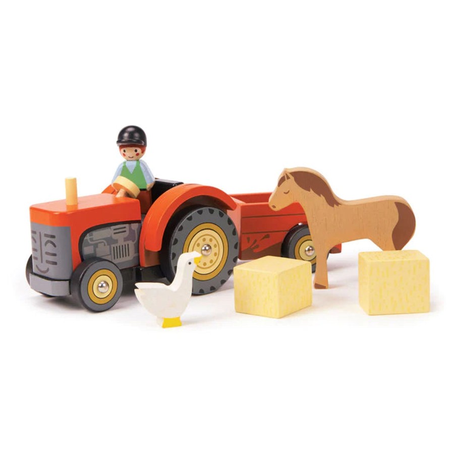 Toys Tender Leaf Toys Vehicles And Accessories | Tender Leaf Toys Farmyard Tractor