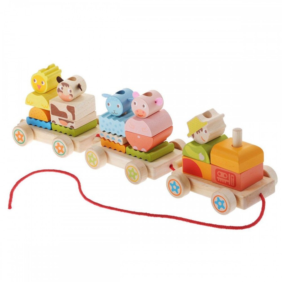 Toys Djeco Pull Along Toys | Djeco Pull Along Activity Train