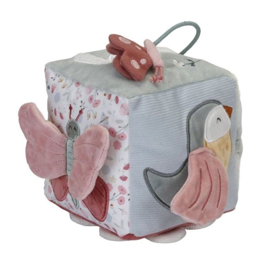 Toys Little Dutch Gifts Under £25 | Little Dutch Soft Activity Cube Flowers And Butterflies