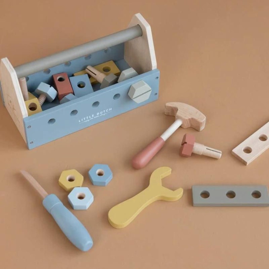 Toys Little Dutch Workbenches & Accessories | Little Dutch Wooden Toolbox