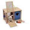 Toys Legler Role Play | Legler Wooden Bunny And Hutch Play Set