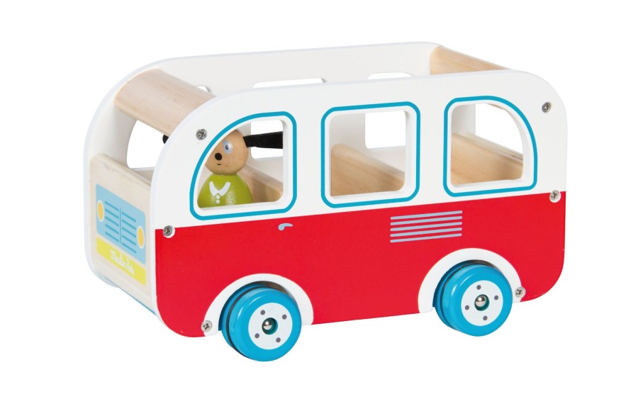 Toys Moulin Roty Role Play | Moulin Roty Wooden Bus