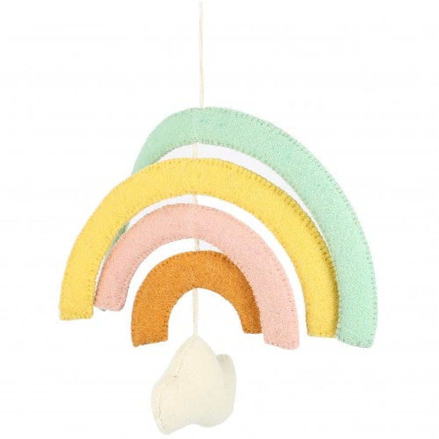 Interiors Chevron Down Icon Fiona Walker | Fiona Walker Pastel Rainbow Mobile