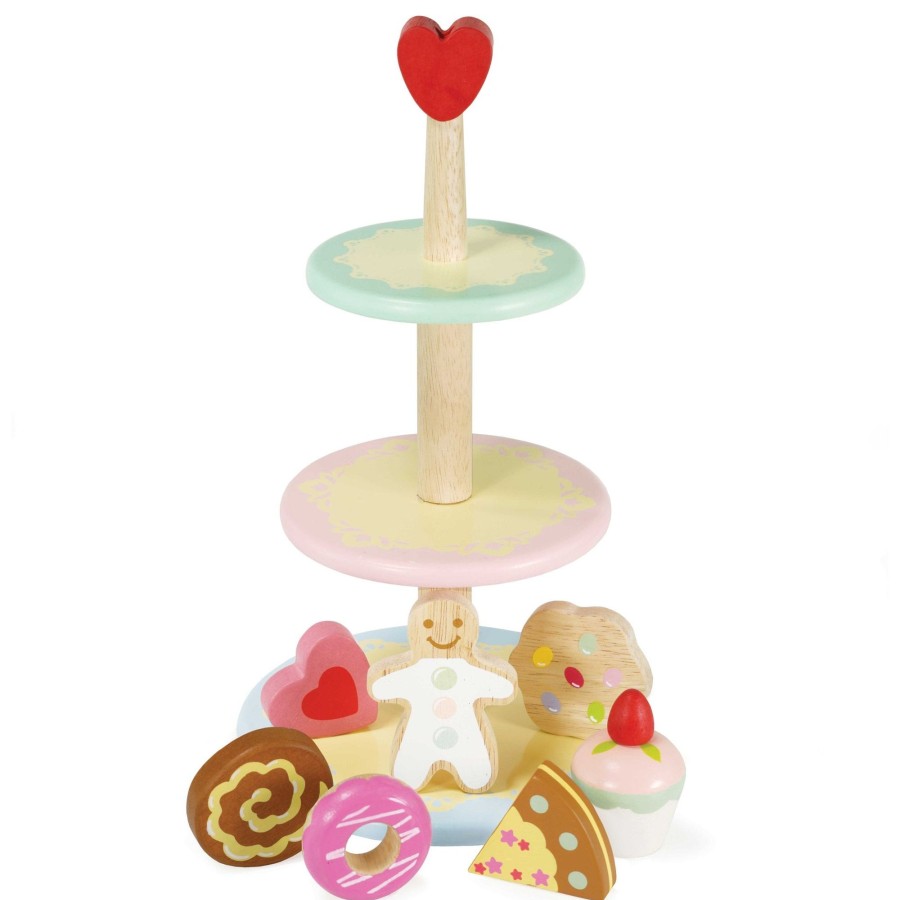 Toys Le Toy Van Wooden Play Food | Le Toy Van Cake Stand