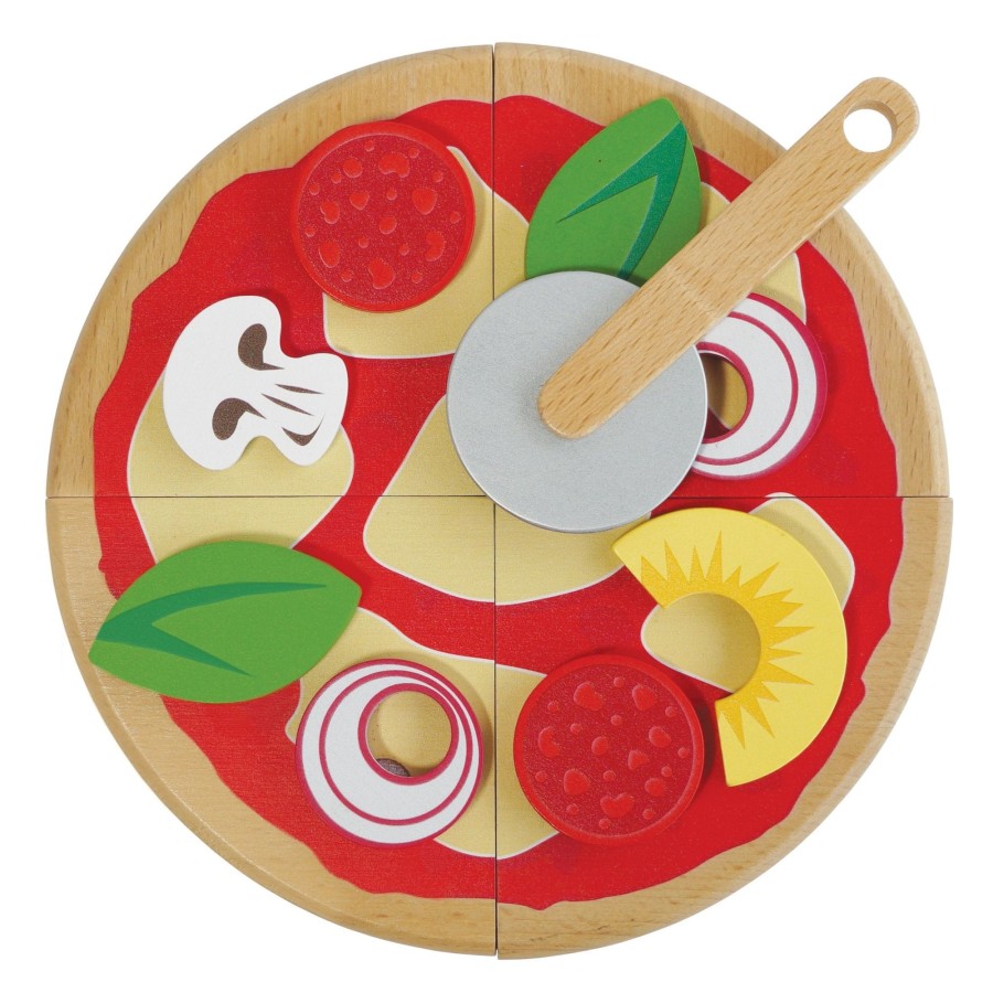 Toys Le Toy Van Wooden Play Food | Le Toy Van Cutting Pizza