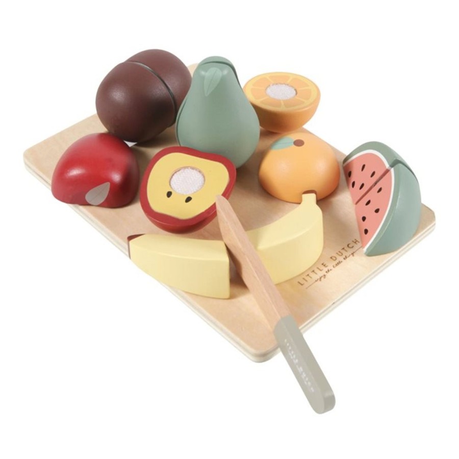 Toys Little Dutch Wooden Play Food | Little Dutch Cutting Fruit