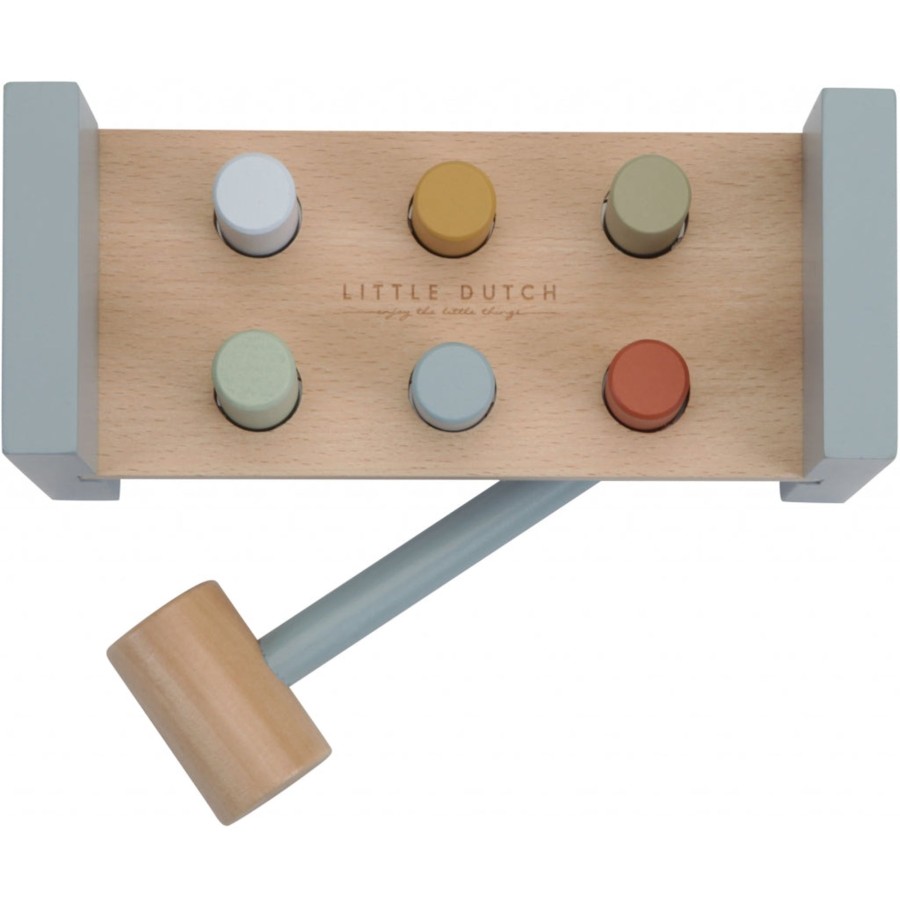 Toys Little Dutch Gifts Under £25 | Little Dutch Pounding Bench Ocean Blue