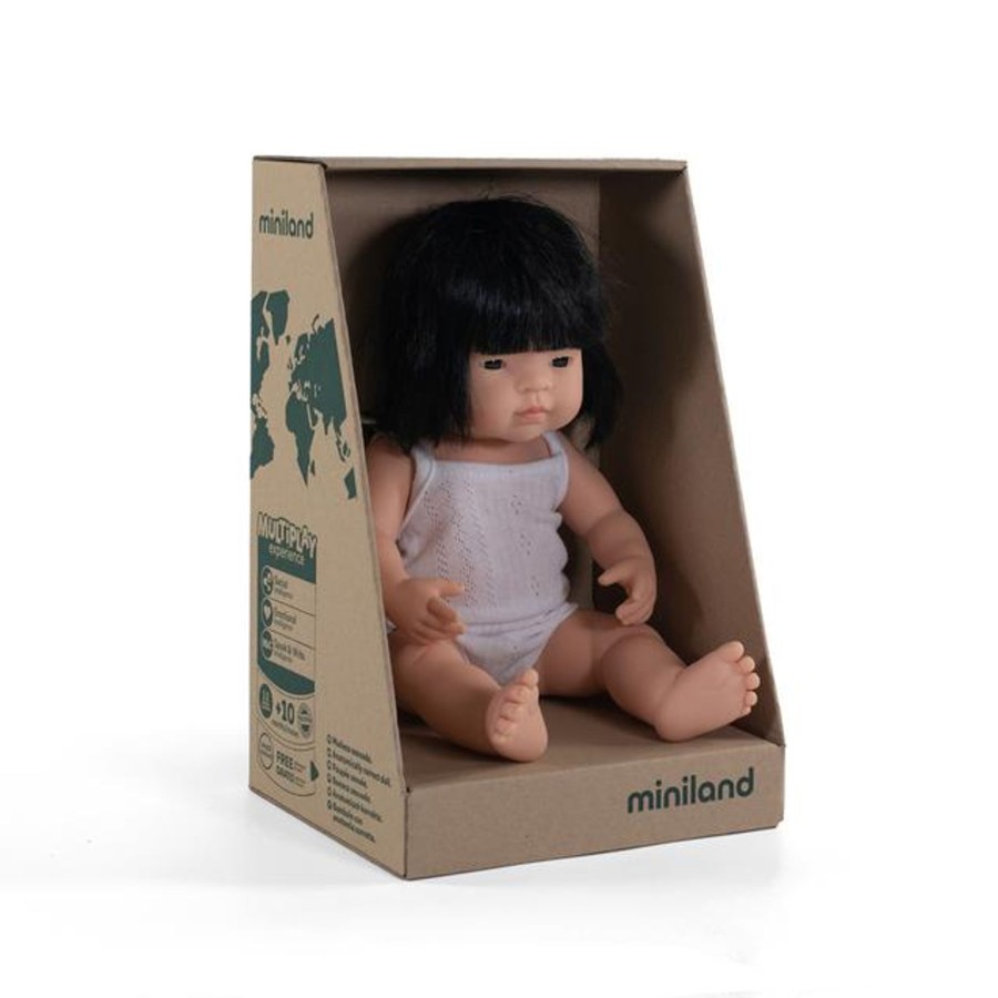 Toys Miniland Role Play | Miniland Toddler Doll Girl 38Cm