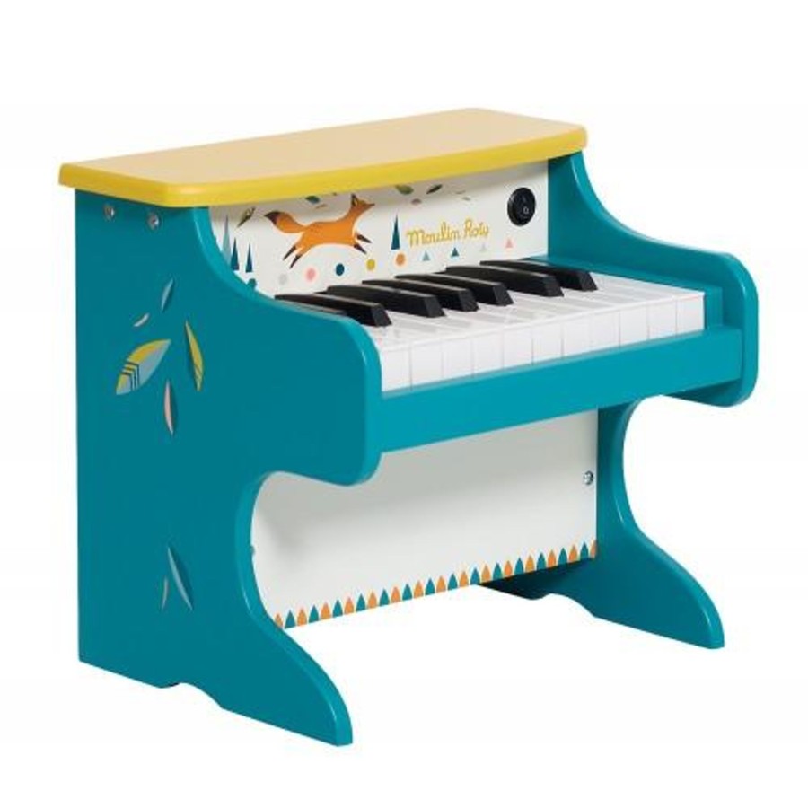 Toys Moulin Roty Musical Toys | Moulin Roty Children'S Wooden Toy Piano