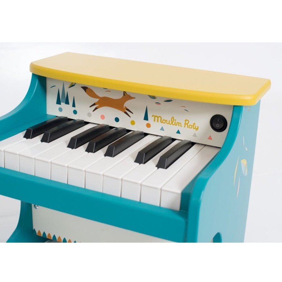 Toys Moulin Roty Musical Toys | Moulin Roty Children'S Wooden Toy Piano