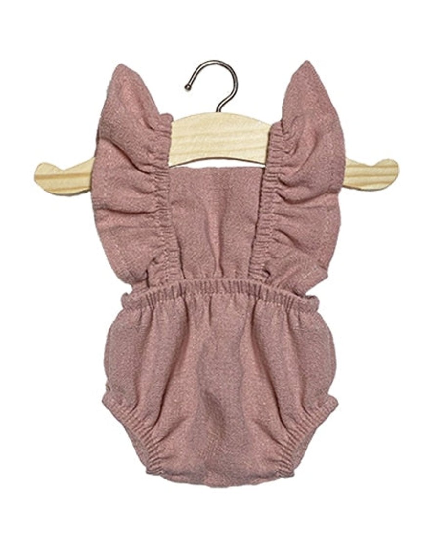 Toys Minikane Dolls | Minikane Linen Romper Old Pink