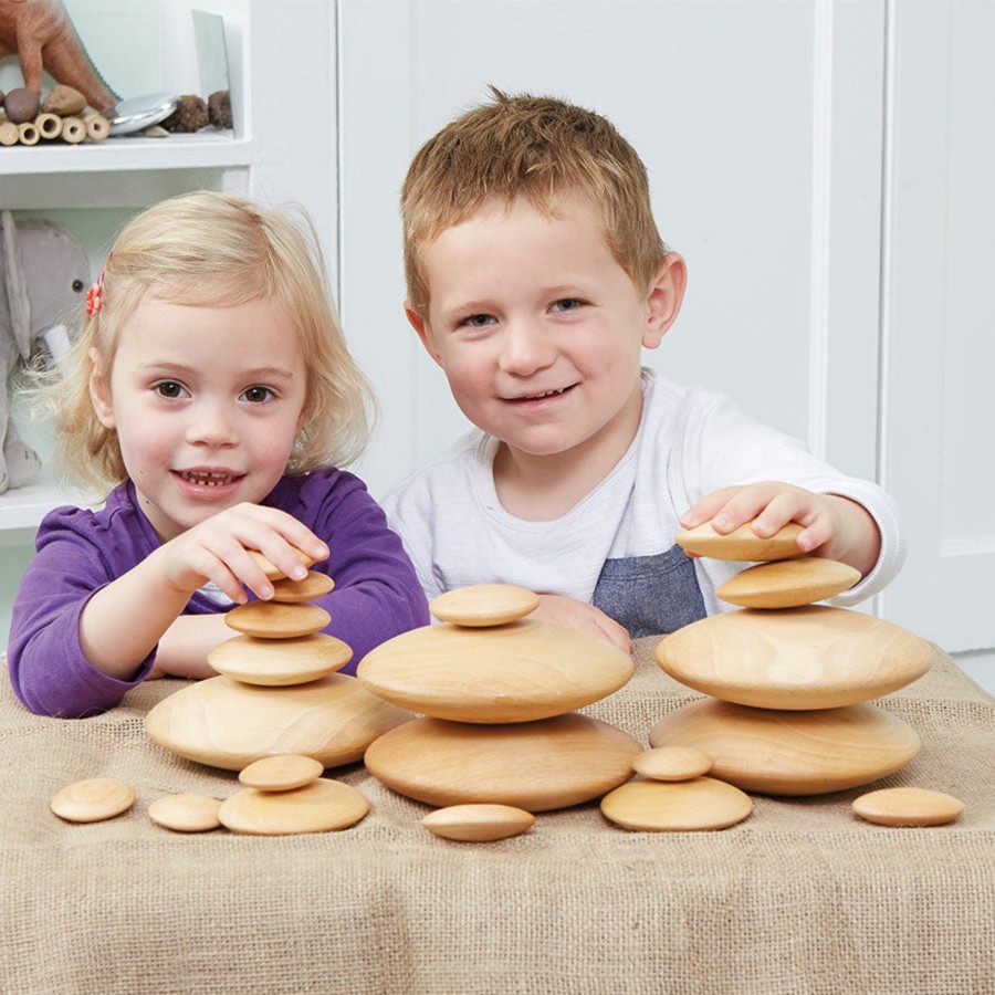 Toys Bigjigs Toys Blocks And Stacking | Bigjigs Stacking Pebbles