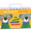 Toys moulin roty Pre-School | Moulin Roty Box Of 24 Wax Crayons