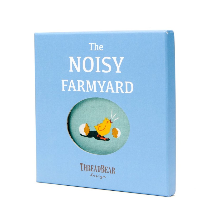 Interiors Chevron Down Icon Tender Leaf Toys | Threadbear Designs The Noisy Farmyard Rag Book